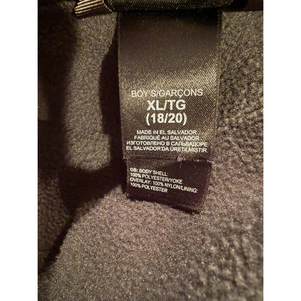 The North Face Boys XL 18/20 Gray Polartec Fleece Jacket Full Zip Outdoor Men - Picture 6 of 9